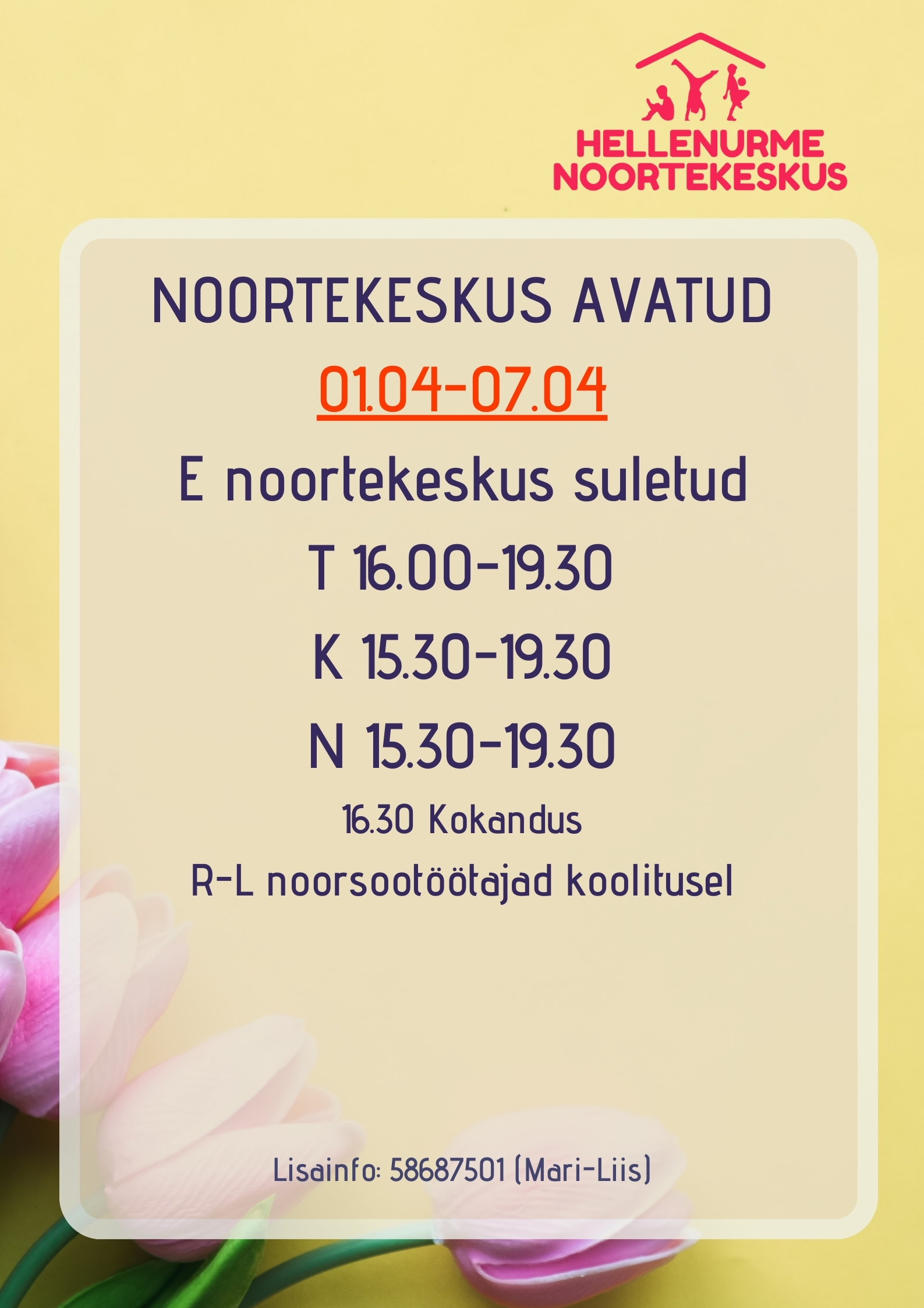 Noortekeskus Hellenurme märts 9