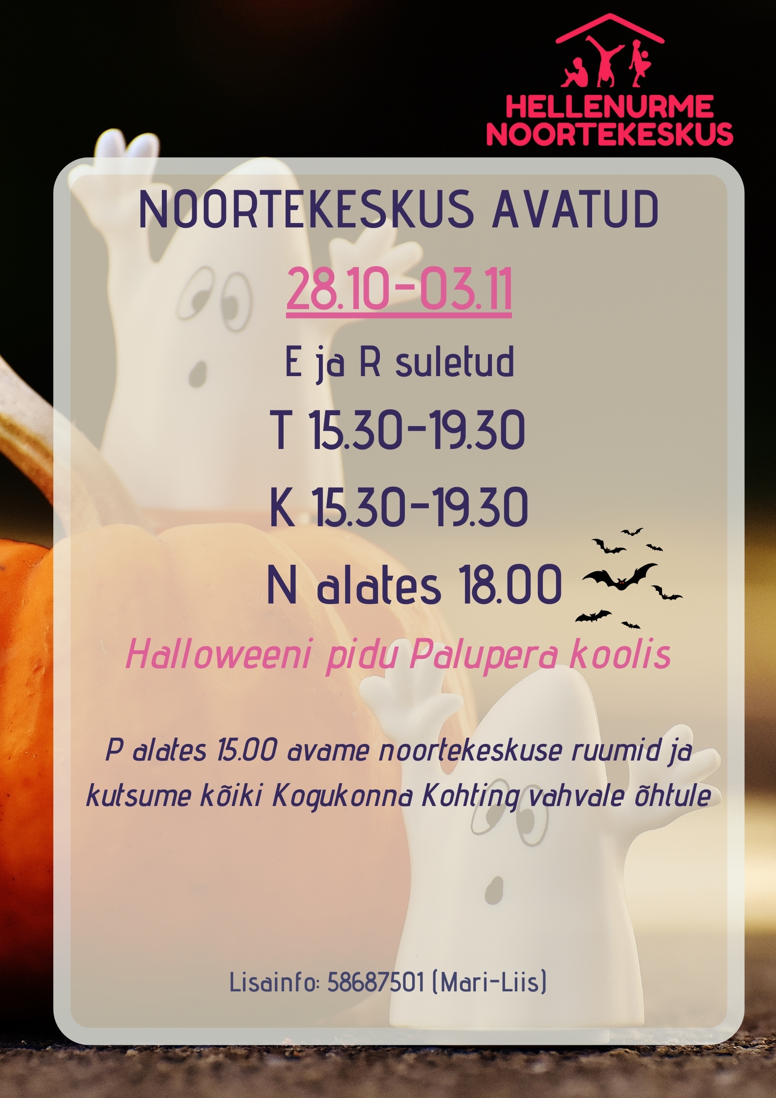 Noortekeskus Hellenurme oktoober 8