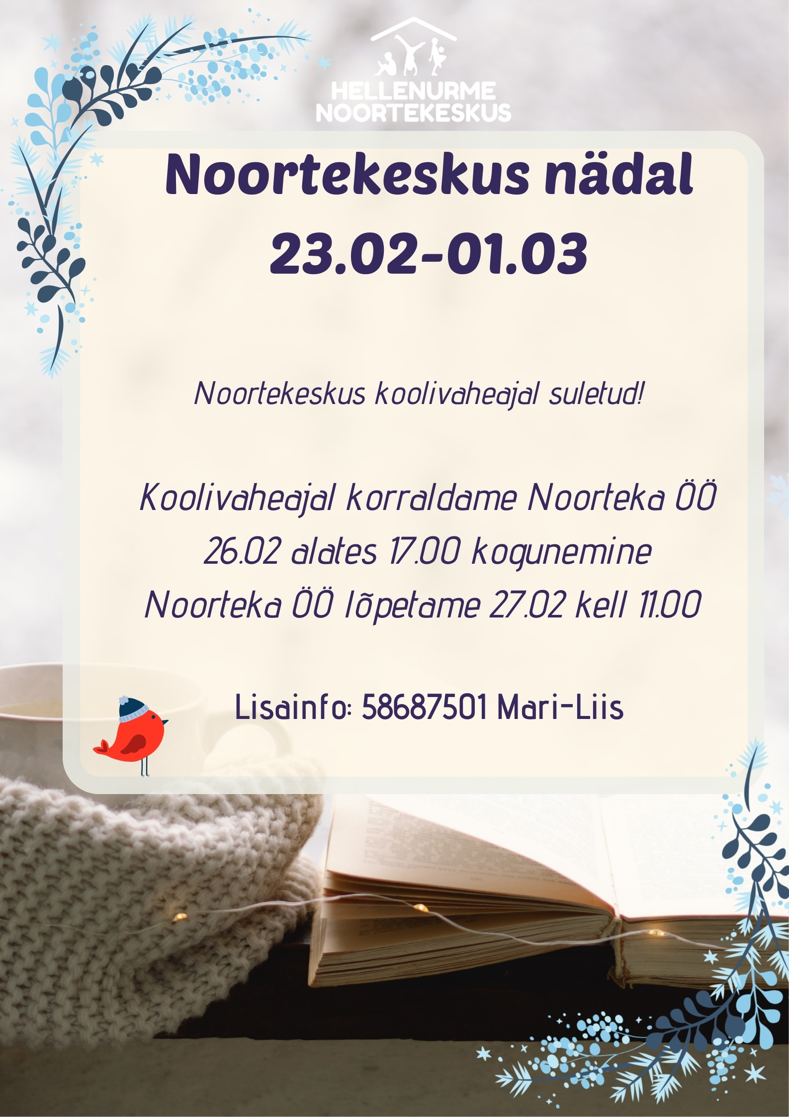 Noortekeskus Hellenurme veebruar 9